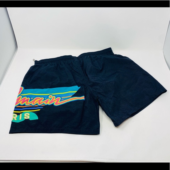 BALMAIN**Black Logo Men Swim Trunks**Med. $580 - Picture 10 of 10